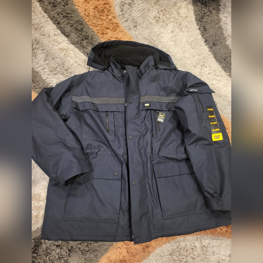 Mens winter coat blue 4xl